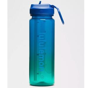 Back to Life Clear Water Bottle 24oz Straw Lid - Lululemon